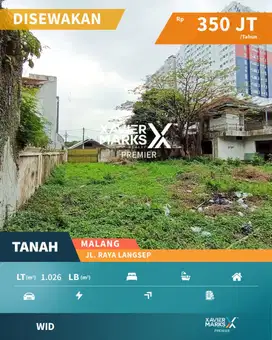 Disewakan Tanah Strategis di Raya Langsep Malang Cocok Untuk Usaha
