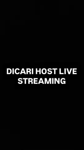 DICARI HOST LIVE STREAMING