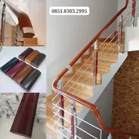 TIANG RELING TANGGA KACA TIANG RAILING STAINLESS PEGANGAN TANGGA PVC