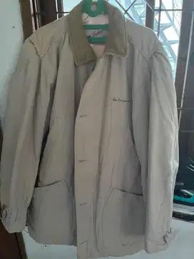 Jaket tebal cocok untuk motor coklat ukuran XL