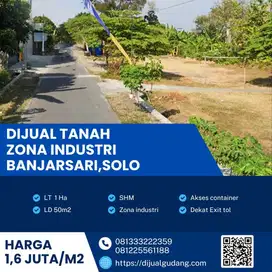 Dijual Cepat! Tanah Industri 1 Ha di Banjarsari – SHM, Akses Truk,