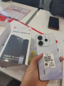 Redmi note 14 4G . Ram8/256. Kredit syarat KTP, bunga mulai 0%