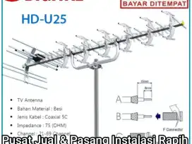 Cabang Pusat Perlengkapan Jual Pasang Signal Antena TV Stb Digital