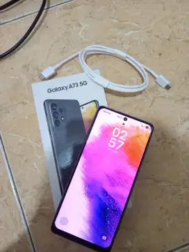 Samsung A73 5G 8/256 Abu2, No minus, Sangat mulus