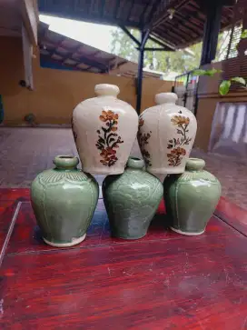 GUCI ANTIK HIJAU PUTIH 5PCS 250K