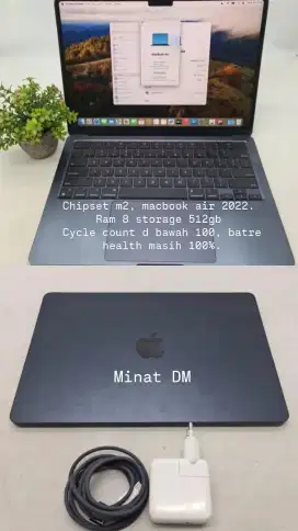 Macbook air 2022 chipset M2