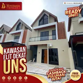 Perumahan Mewah 2 Lantai dengan Keunggulan Lokasi, Dekat UNS Solo