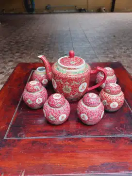 GUCI TEA SET TEKO ANTIK NYONYA WARE MADE IN CHINA