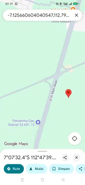 Jual tanah morkepek Bangkalan, masuk 100 M dari jalan raya Suramadu