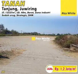 Dijual Tanah Zona Industri Sudah Urug di Tanjung, Juwiring, Klaten