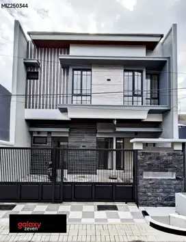 RUMAH BARU MINIMALIS KONTENPORER 2 LANTAI  WISMA PERMAI HANYA 2M AN