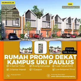 Rumah Cantik Murah 2 lantai di Area Perintis dekat Kampus UNHAS & UKIP