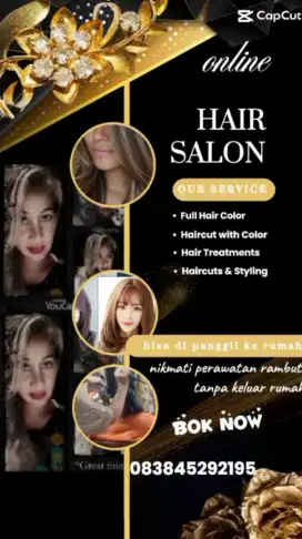 Hair stylist Kualitas Salon, Ditempat anda