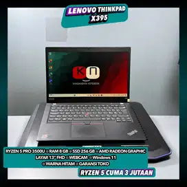 Lenovo Thinkpad X395 Ryzen 5 Pro 3500U Ram8GB Ssd256GB Layar 13inch
