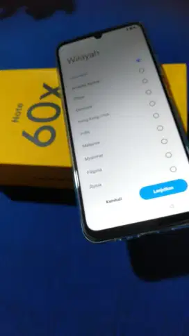 realme note 60X like new warna hijau