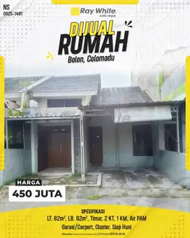 RUMAH INDAH YANG MEMBUTUHKAN SENTUHAN ANDA UNTUK DIHUNI BOLON COLOMADU