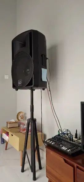 sound system, mixer, stand speaker