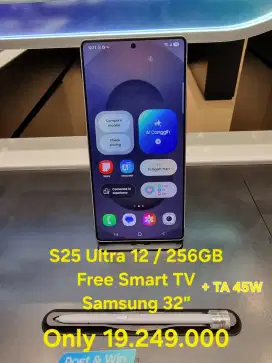 S25 Ultra 256GB Free Smart TV + TA 45w
