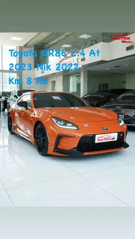 Toyota GR86 2.4 AT 2023nik22 Orange on black Siap Pakai