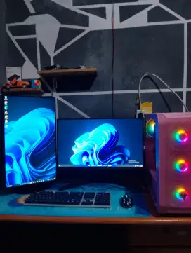 PC gaming 2 Monitor VGA R7 240 Gddr5 | 32GB RAM | SAMSUNG | LENOVO