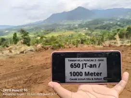 Jual tanah kavling luas 500 m dekat arah wisata puncak dua Bogor