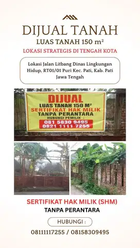 DIJUAL TANAH 150 m2