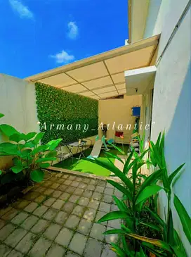 Rumah villa di kota wisata batu