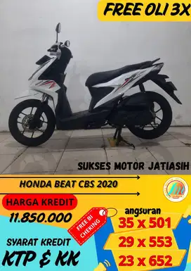 HONDA BEAT CBS 2020 BISA CASH DAN KREDIT