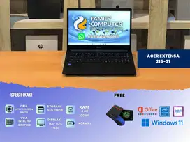 ACER EXTENSA | INTEL CELERON N4020 | RAM 4GB DDR4 SSD 256GB | MULUS