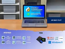 HP ENVY TS 17 | INTEL CORE I7 GEN 4 | RAM 8GB DDR3L SSD 256GB | MULUS