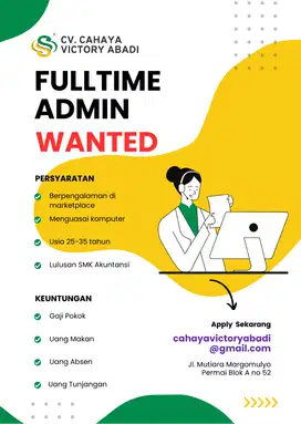 FULL TIME ADMIN