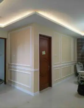 Plafon pvc, pemasangan plafon baru atau renovasi,bahan dan jasa