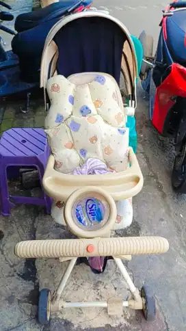 Stroller bayi roda 4
