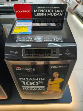 PROMO Mesin Cuci Top Load Polytron 9 KG Bisa cicilan Tanpa DP Bunga 0%