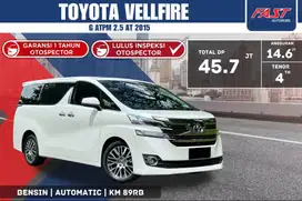 TOYOTA VELLFIRE G 2015 ATPM 2.5 SUNROOF SERVICE RECORD PILOT SEAT#F1ST