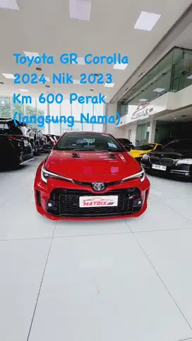 Toyota GR Corolla 2024 Nik23 Red on black Siap Pakai