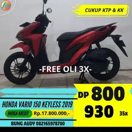 HONDA VARIO 150 KEYLESS TAHUN 2019 GRATIS KIRIM SEJABODETABEK