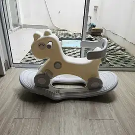 Parklon Rocking Horse 5‑in‑1 Grey – Mainan Kuda Jungkat‑Jungkit Bekas,