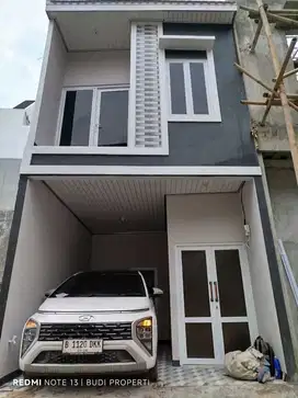 Rumah baru dp 55 jutaan cicilan 4 jutaan 15 tahun jakarta  2 lantai