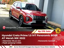 [ PAJAK PANJANG ] Hyundai Creta Prime 1.5 IVT Panoramic 2022/2023