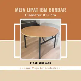 Meja bundar ibm 100cm