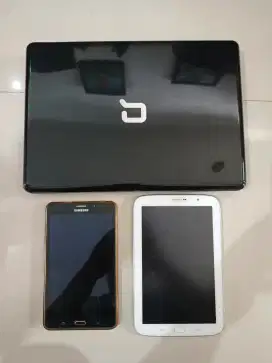Tablet Samsung 2 dan Laptop Compac