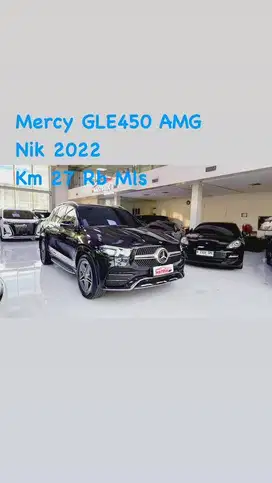 Mercy GLE450 AMG Nik 2022 Black on black Siap Pakai