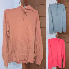 JUAL HOODIE POLOS BERWARNA COKLAT, BIRU, DAN MERAH MURAH