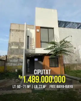 Rumah 2 Lantai Premium Japanese Style Dikawasan Legoso Ciputat Tangsel