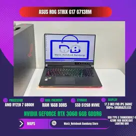 ASUS ROG STRIX G17 G713RM AMD RYZEN 7 6800H NVIDIA RTX 3060 6GB GDDR6