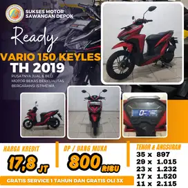 CASH KREDIT PROMO HONDA VARIO 150 KEYLES THN 2021 UNIT MULUS GARANSI