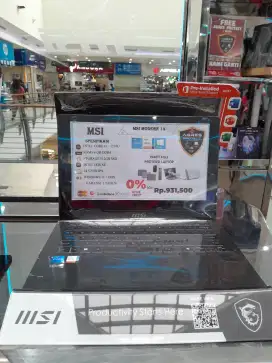 Kredit Laptop MSI MODERN 14inch dengan Aeon Fast cicilan bunga ringan