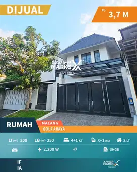 Dijual Rumah Baru Greess Siap Huni Di Kawasan Golf Araya Malang