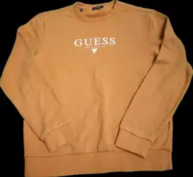 jual crewneck guess size M